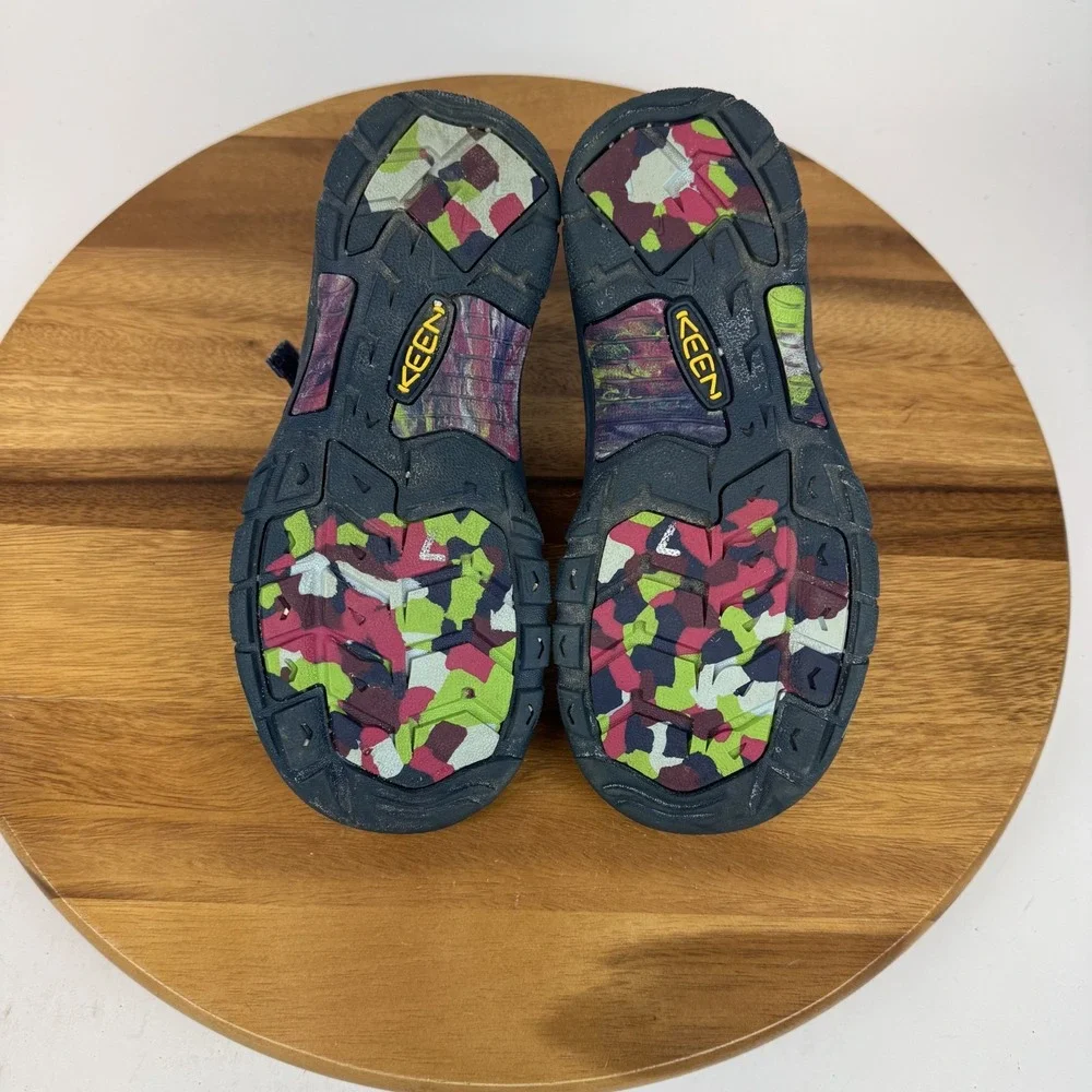 Childrens Big Kids Keen Newport H2 Waterproof‎ Blue Shoes Sandals Size 4 Y GUC
